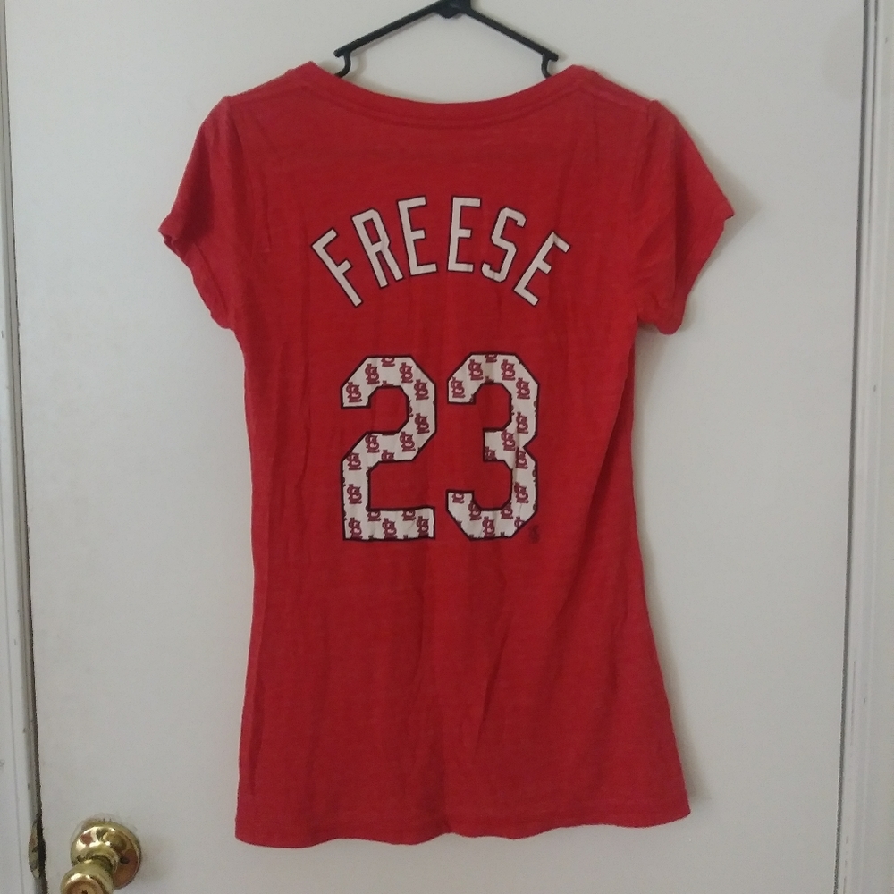 St. Louis Cardinals #23 Freese V-Neck